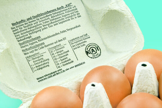 6 Bio Eier von Biogreno aus Norddeutschland mit artgerechter Tierhaltung und Herkunftsangaben