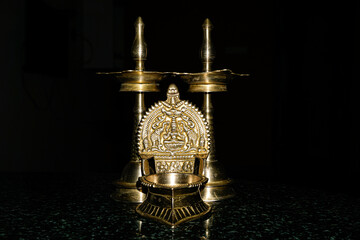 Antique Brass Laxmi Diya