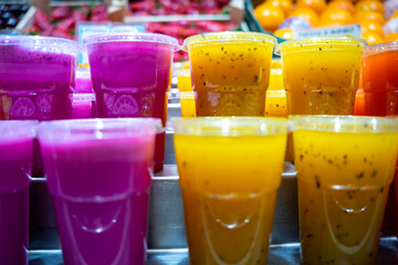 glass of champagne with ice