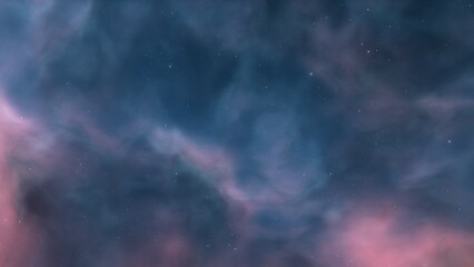 Space of night sky with cloud and stars
