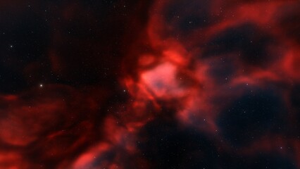 Space of night sky with cloud and stars
