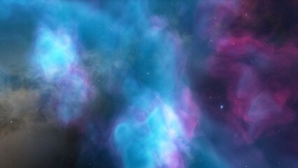 Space of night sky with cloud and stars
