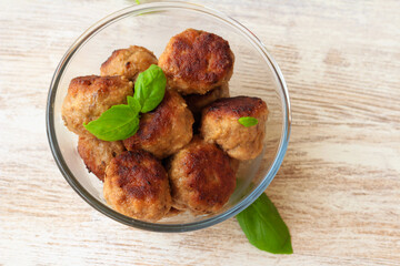 Mixed mince meatballs