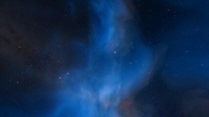 Universe filled with stars, nebula and galaxy
