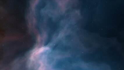 Plakat Universe filled with stars, nebula and galaxy 