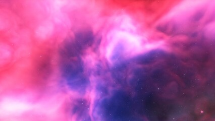 Cosmic background with a blue purple nebula and stars
