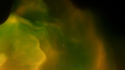 Cosmic background with a blue purple nebula and stars
