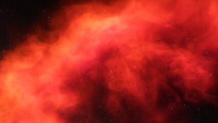 Fototapeta premium Cosmic background with a blue purple nebula and stars 
