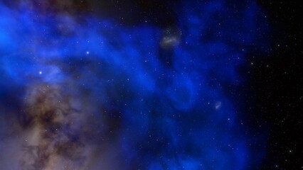 Fototapeta premium Night sky - Universe filled with stars, nebula and galaxy 