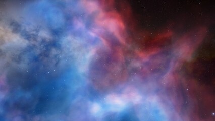 Night sky - Universe filled with stars, nebula and galaxy
