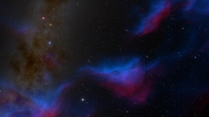Fototapeta na wymiar Night sky - Universe filled with stars, nebula and galaxy 
