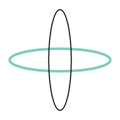 Line Planet Orbit Trajectory Pathway Track Space Cosmos Atom  Molecule Astronomy Instagram Highlights Round Cover Element Label Icon Template Pattern