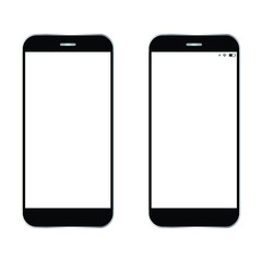 Smartphone similar icon with blank white screen for Infographic Global Business Marketing Plan , mockup model similar to iPhonex isolated Background of ai digital investment economy. 