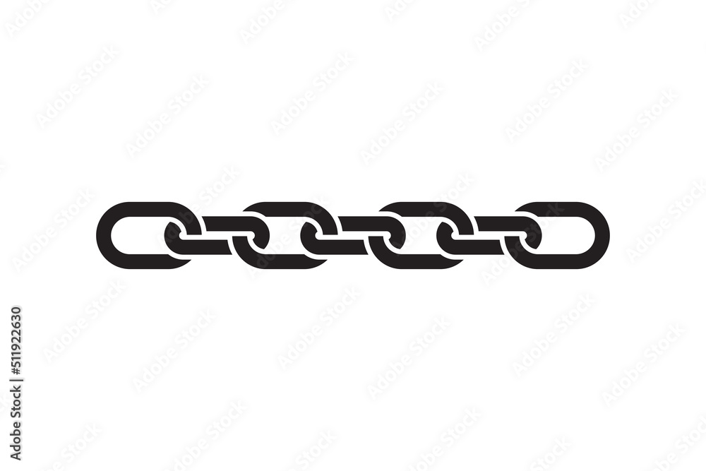 Poster chain link icon. connection sign vector illustration. linked interface design.