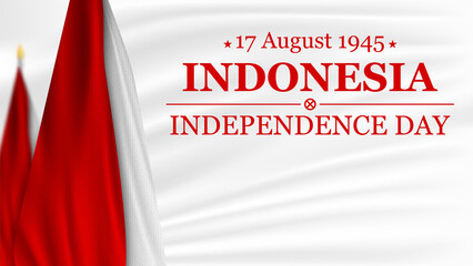 Fototapeta na wymiar 17th of August Independence day of Indonesia. Concept Independence Day celebrations in the Republic Indonesia.