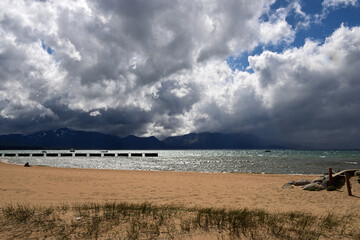 Thunderstorm with Hail at South Lake Tahoe, California