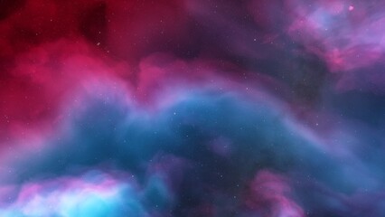bright nebula, nebula in space, majestic red-purple nebula, beautiful space background 3D render
