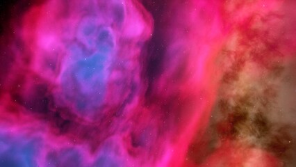 bright nebula, nebula in space, majestic red-purple nebula, beautiful space background 3D render
