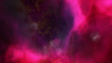 bright nebula, nebula in space, majestic red-purple nebula, beautiful space background 3D render
