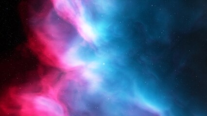 bright nebula, nebula in space, majestic red-purple nebula, beautiful space background 3D render
