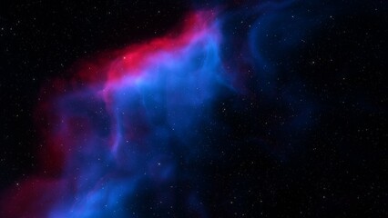 red-violet nebula in outer space, horsehead nebula, unusual colorful nebula in a distant galaxy, red nebula 3d render
