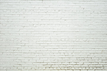 White Brick Wall Grunge Background