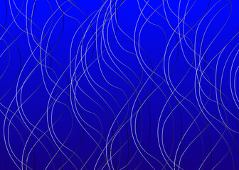Dark blue violet abstract background with color gradient lines waves web	