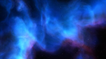 Deep space nebula with stars. Bright and vibrant Multicolor Starfield Infinite space outer space background with nebulas and stars. Star clusters, nebula outer space background 3d render
