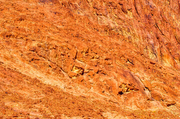 Rocky environment at Sinai peninsula during hot summer day.