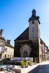 Nuits-Saint-Georges, France, 17 April 2022. The Belfry of Nuits-Saint-Georges is a 17th-century Flemish-inspired belfry in Nuits-Saint-Georges in Côte-d'Or in Burgundy-Franche-Comté..