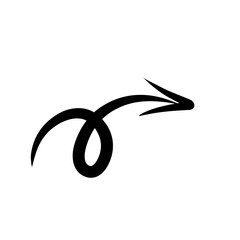 Arrow hand drawn icon, vector stock, icon vector, arrows