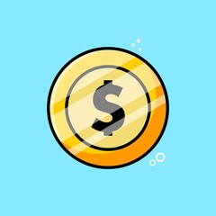 coin purse investment cartoon