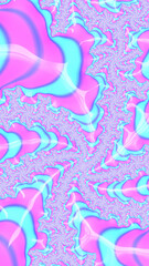 Artistic and imaginative digitally designed abstract 3D fractal background