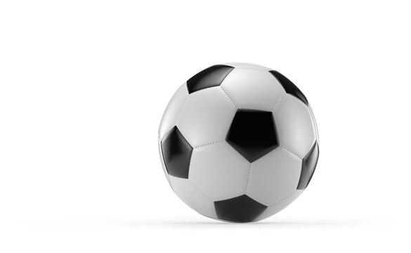 soccer ball isolated on a white background, 3D rendering
