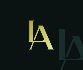 LA golden illustration, logo Design