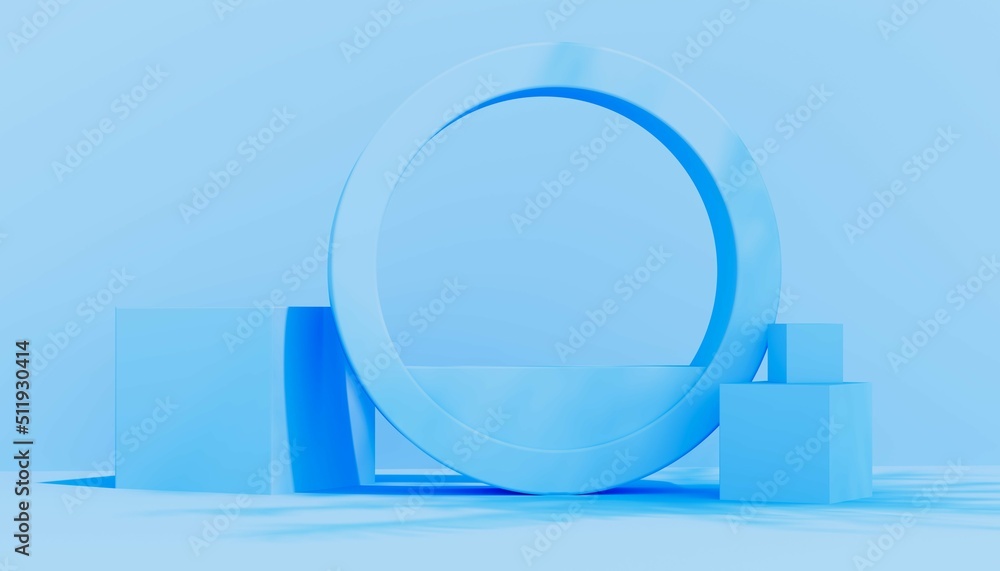 Poster abstract background of 3d shapes. suitable for presentation. 3d rendering