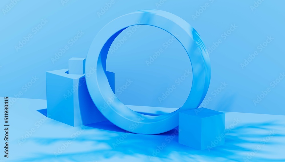 Poster abstract background of 3d shapes. suitable for presentation. 3d rendering