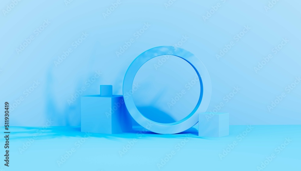 Poster abstract background of 3d shapes. suitable for presentation. 3d rendering