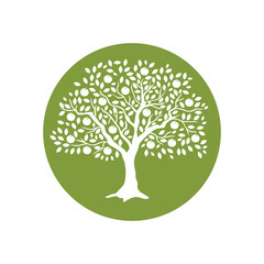 apple fruit tree svg icon