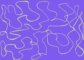 Colorful abstract doodles violet background frame waves lines purple web graffiti