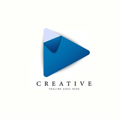 Play Portal Logo Template Design. illustration logo