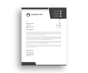 corporate formal cover letter Design template