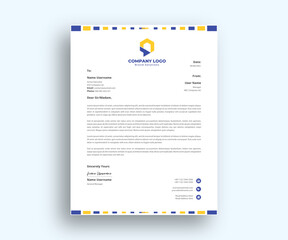 corporate cover letter Design template