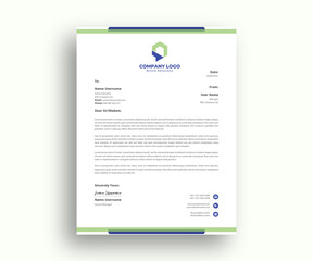 modern elegant unique business letterhead design