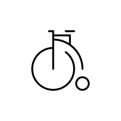 Penny Farthing bicycle vector art.