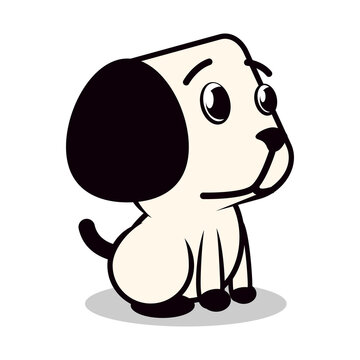 cute dog mascot vector illustration