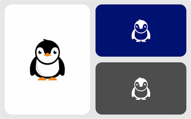 penguin vector logo design