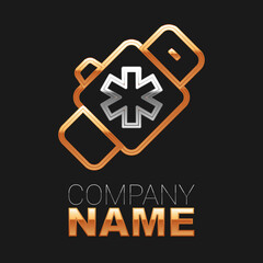 Line Smart watch showing heart beat rate icon isolated on black background. Fitness App concept. Colorful outline concept. Vector