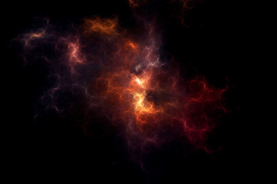 Fire Storm. Fractal lightning. Used for design and creativity, for screensavers.