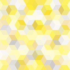 Fototapeta premium Hexagon grid seamless background of multiple polygons